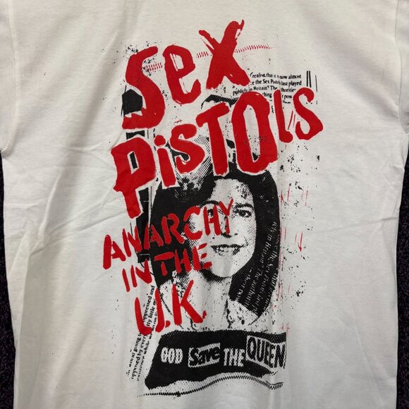 Sex Pistols Anarchy in the UK Record Cover Punk Band Tshirt Size Large - Picture 2 of 5